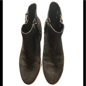 Cole Haan Leather heeled booties Sz 7.5 EUC